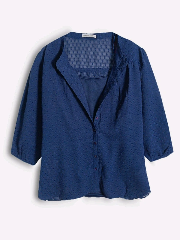 ARMAND THEIRY Ladies Woven Blouse With Camisole - 36/38, Navy Blue, 40/42 44/46 48/50 52/54