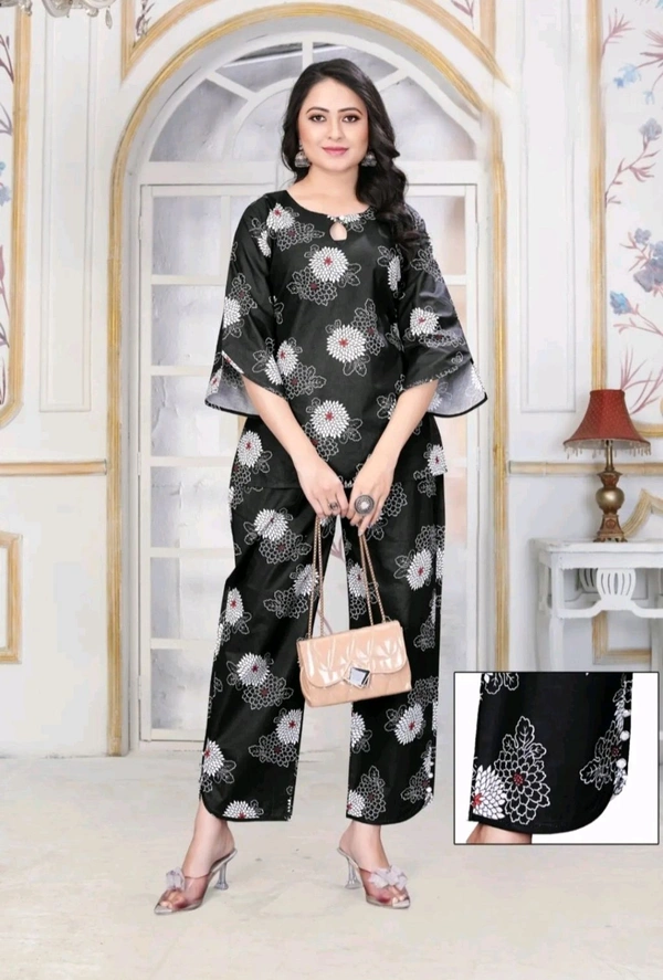 Viral Attire Screen Print -Shirt-Kurti-2 Piece - XXL