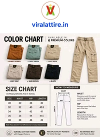Viral Attire Cargo Pant Match Every Mood & Style - 30, black