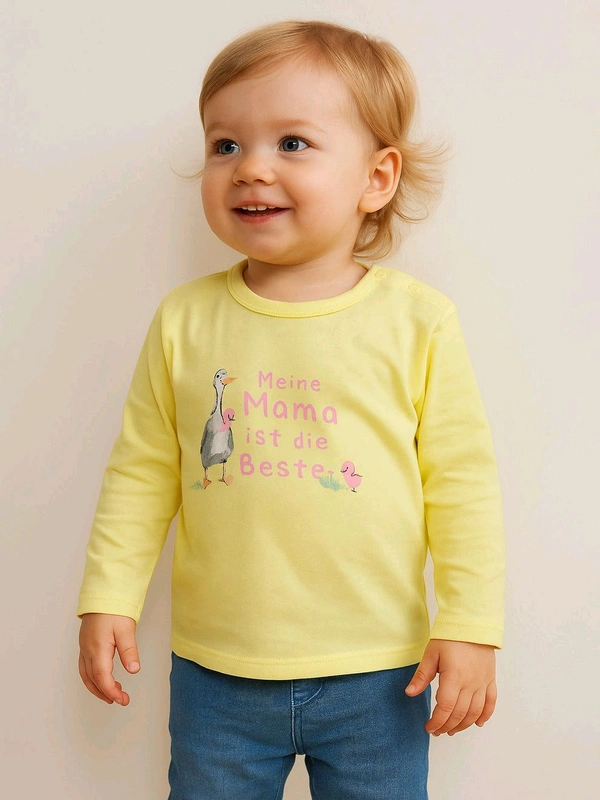 Tom Tailor Baby Girl Yellow T-shirt 6B1 Ll P - 6m, as image