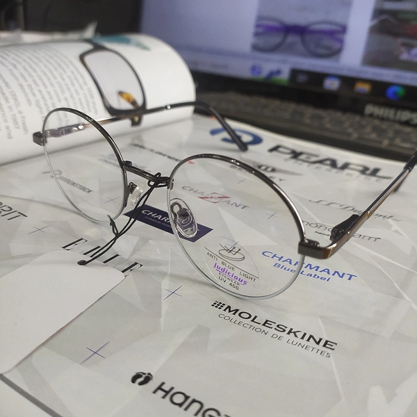 Round Blue Cut Ready - metallic, M