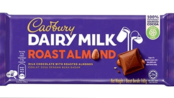  Malaysian Dairy Milk Roasted Almond - 160gms