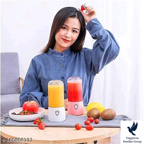 Latest Smart Portable Electric USB Juice Maker | Blender Grinder Mixer | Personal Size, USB Rechargeable Mini Juicer for Smoothies and ShakesMaterial: Plastic