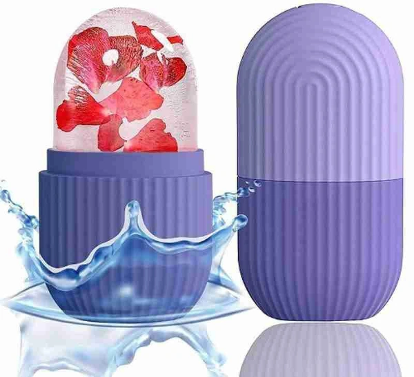 Ice Roller for Face, Ice Mold, Face Massager, Reusable Food Grade Silicone Ice Roller For Skin Glow (Multicolor)Net Quantity (N): 1Skin Type: Al