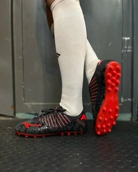 Anza Rana Outdoor Football ShoesLow - Black, 8