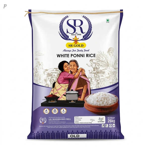 SR White ponni - 26 Kg