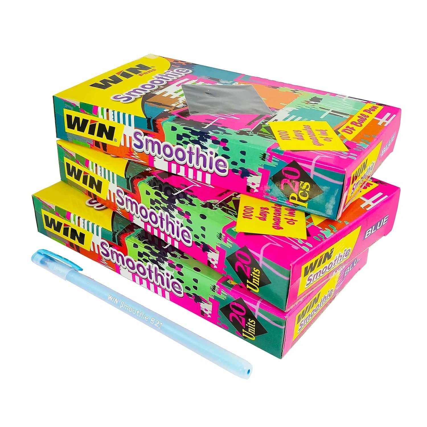 Win Smoothie Ball Pen (20pc Pack) |WIN PENS| BEST RATES|