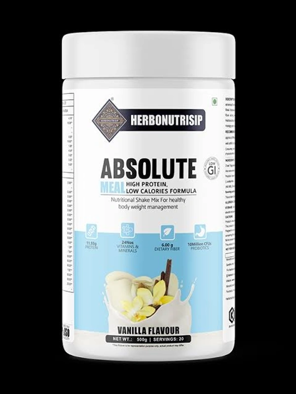 Herbonutrisip Absolute Meal Shake 500G - Vanilla