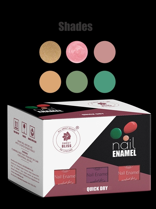 Sweet Bliss Nail Enamel 6 Pcs pack