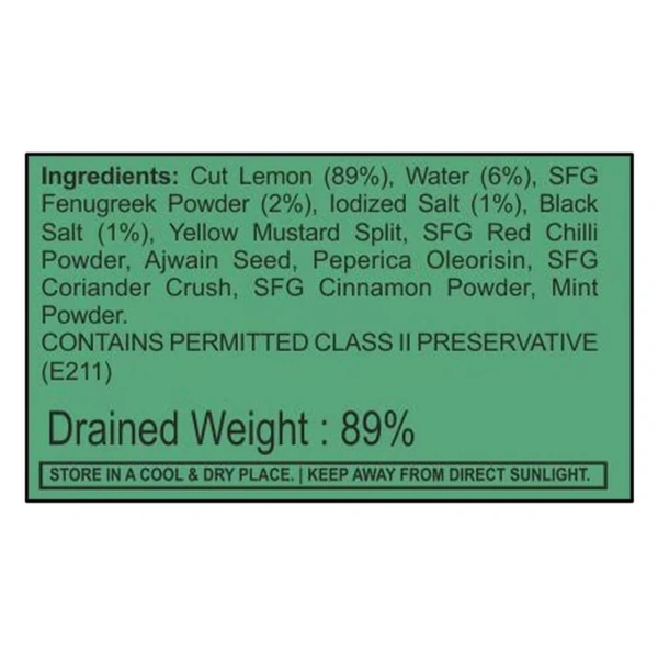 Chokhi Dhani Lime Pickle 500 g