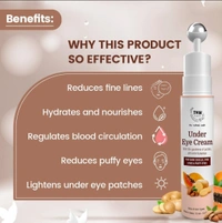 TNW - The Natural Wash Under Eye Cream| With Coffee Seed Oil| Anti-Wrinkle| 15 ml