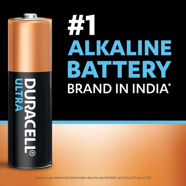 Duracell Ultra AA Alkaline Battery – Long-Lasting & Reliable Power - 2BL