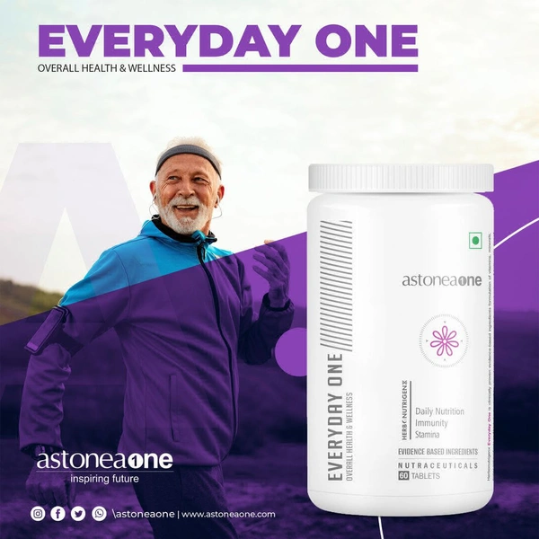 ASTONEAONE Astoneaone Herbonutrigenx Everyday One Multivitamin & Mineral Wellness Supplement with Herbs & Antioxidants – 60 Tablets