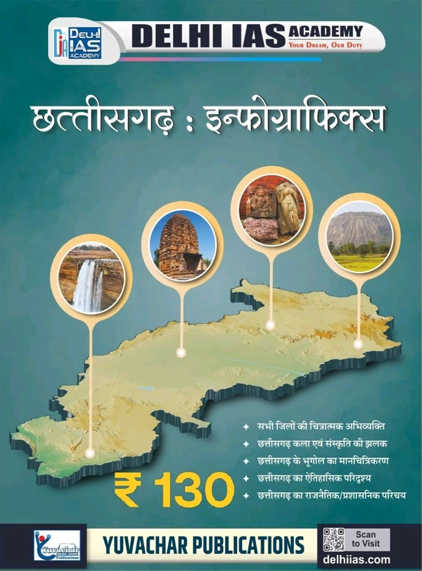 छत्तीसगढ़ इंफोग्राफिक्स (चित्रात्मक प्रस्तुति) Delhi IAS Academy, Bilaspur 