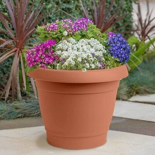 Garden Pots 8 Inch With Base Plate - 8 Inch