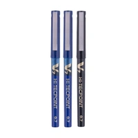 Pilot Hi-Tecpoint V7 0.7mm Fine Point Pure Liquid Ink Roller Ball Pen | Pack Of 3 (2 Blue + 1 Black)