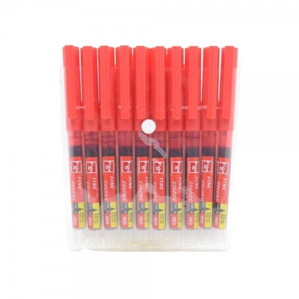 Figo Fine Pen- Red Ink (pack of 2)
