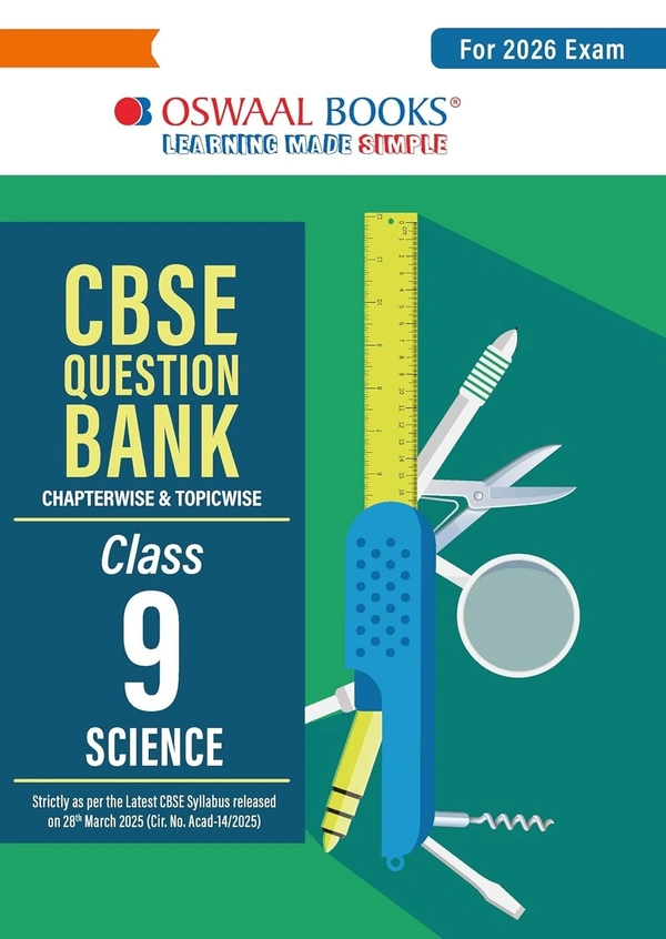 Oswal Oswaal SCIENCE - Question Bank, Chapterwise & Topicwise Solved papers [2025-26] - Class 9 - Oswaal Editorial Board, English, Paperback