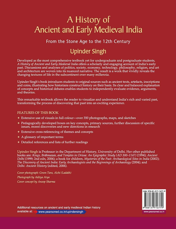 Ancient India: From the Stone Age to the 12th Century | First Edition | By Pearson - by Upinder Singh (Author)
