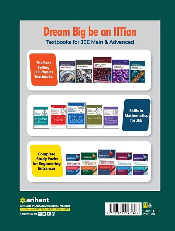 18 Years Solved Papers for AMU Engineering Entrance Exam 2023 - Arihant expert