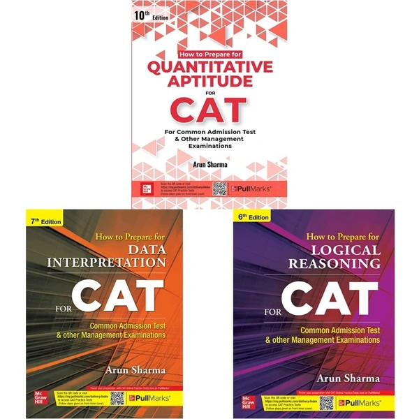 CAT Books by Arun Sharma 2022 ( Set of 4 Books ) - Quantitative Aptitude + Logical Reasoning + Data Interpretation + Verbal Ability/Reading Comprehension - Arun Sharma