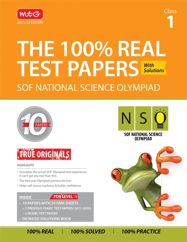 The 100 % Real Test Papers NSO ; Class 1 - MTG TEAM