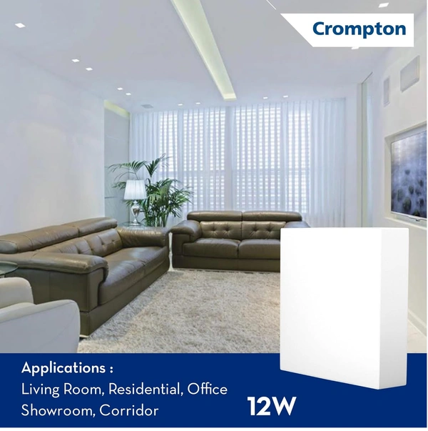 Crompton STYLUS SQUARE SURFACE LED PANEL CROMPTON - 12W