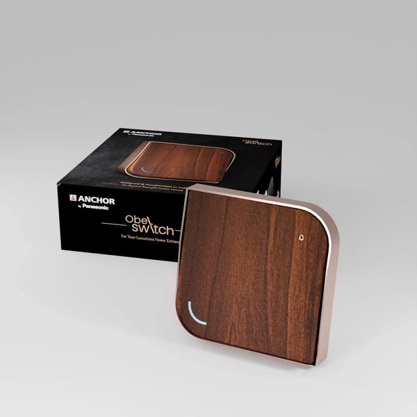 Anchor Leaf Wooden Luxury Bell Push 6A 2M, 8420 Anchor