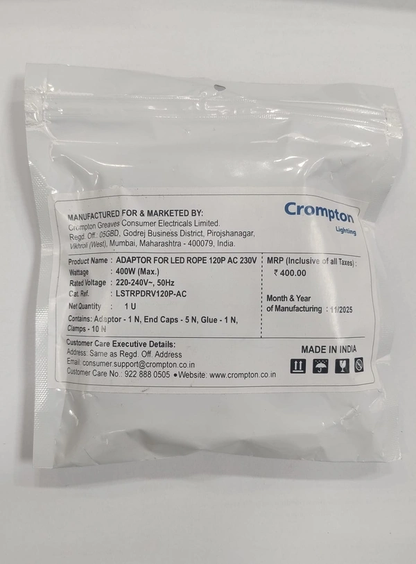 Crompton CROMPTON ADAPTOR FOR LED ROPE LIGHT