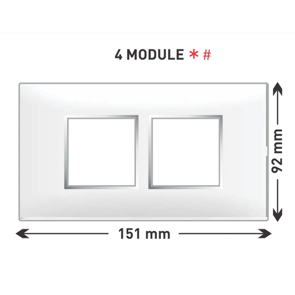 Lisha 4M Turbo Plates- White