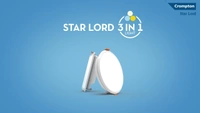 Crompton Star Lord Recess 3in1 Color Changing Led Panel Round - 15W-6" Cutting