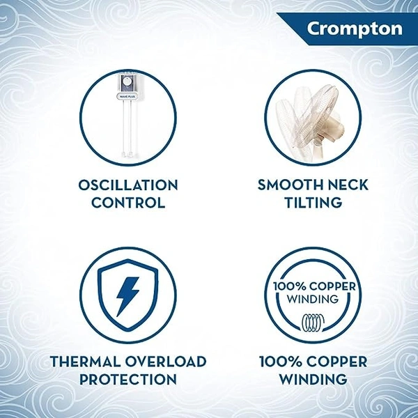 Crompton Wall Fan High Flo Wave 400mm (16")