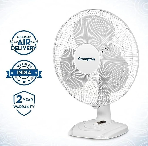 Crompton High Flo Wave Plus Electric 400 mm 16" Table Fan