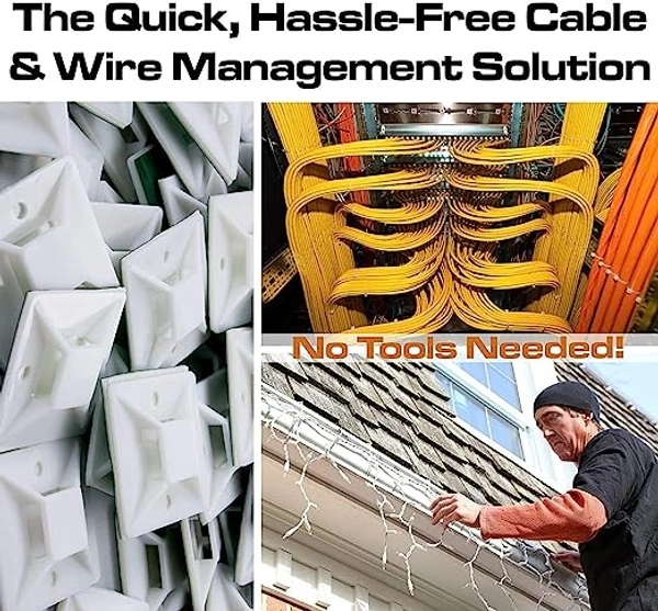 Cable Tie Mount (100 pcs / Pkt) - 19MM / 3/4"