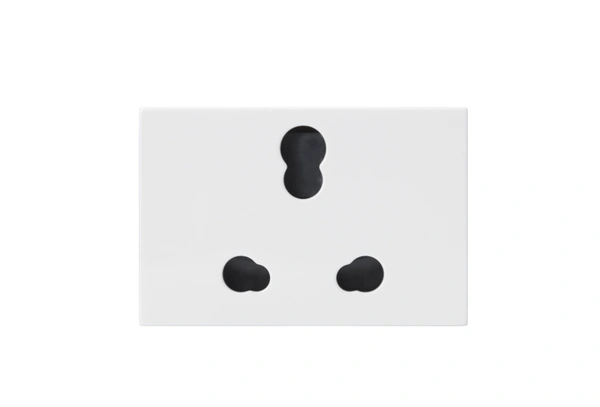 Hager 6 / 16A Socket White 3M - WSNSK53