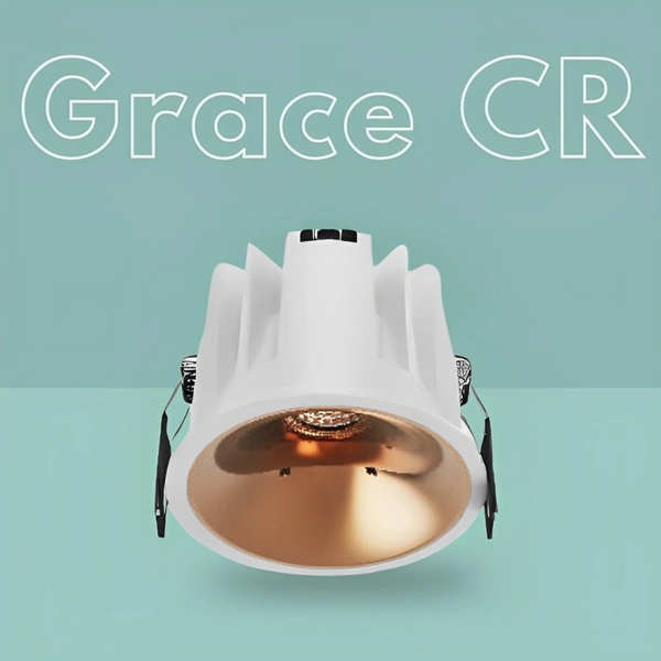 Neptune Lights LED COB GRACE CR White & Rose Gold - 7W - Warm White 3K