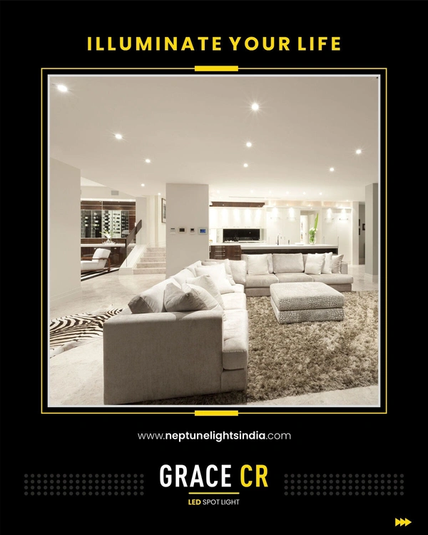 Neptune Lights LED COB GRACE CR White & Rose Gold - 7W - Warm White 3K