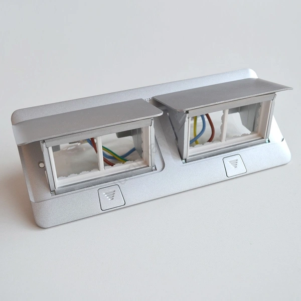 Legrand 8M Popup Box Matt Aluminium (054013)