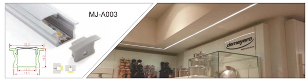 17MM DEEP Concealed Alumnium Profile (MJ-A003) 2Mtr Length