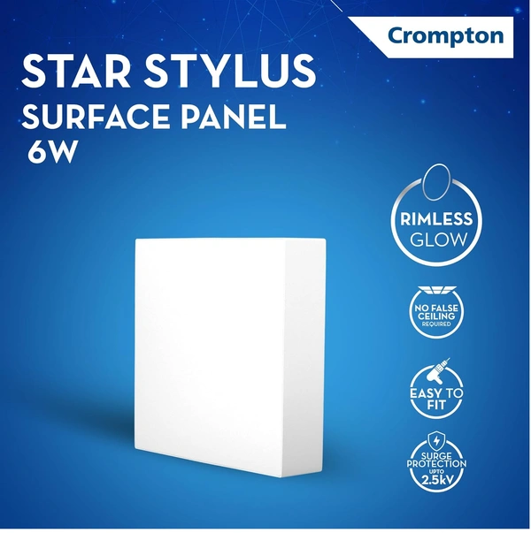 Crompton STYLUS SQUARE SURFACE LED PANEL CROMPTON - 6W