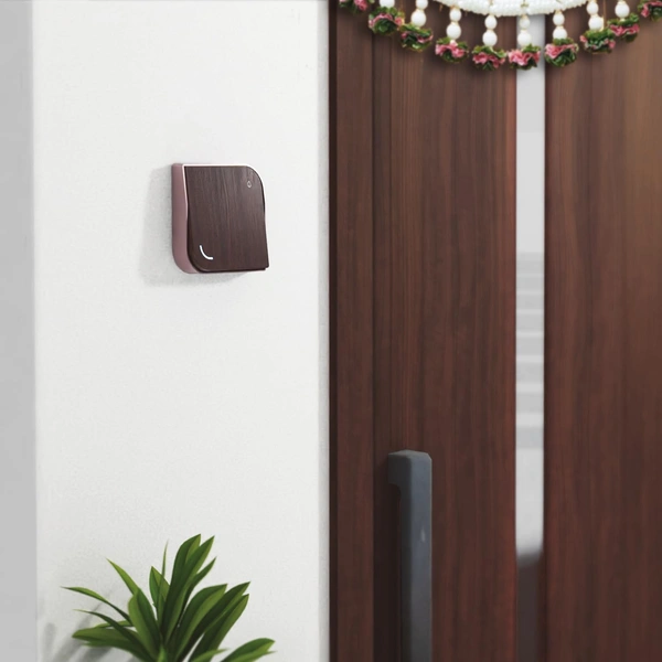 Anchor Leaf Wooden Luxury Bell Push 6A 2M, 8420 Anchor