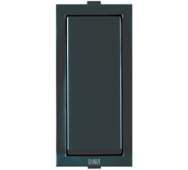 Anchor Roma Switch 20A With Out Indicator 1 Way Black - 21066MB
