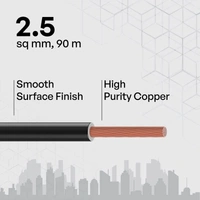 Polycab 2.5 sqmm FR Wire 90 Mtr Polycab Etira - Yellow