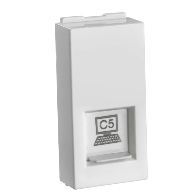 Lisha RJ45 CAT6 Data Socket- White