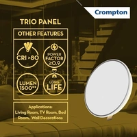 Crompton 15W Trio Panel, Recess LED Downlight - 