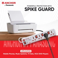 Anchor Spike Guard 4 Socket , 4 Switch, 1.5 Mtr Wire - 22568