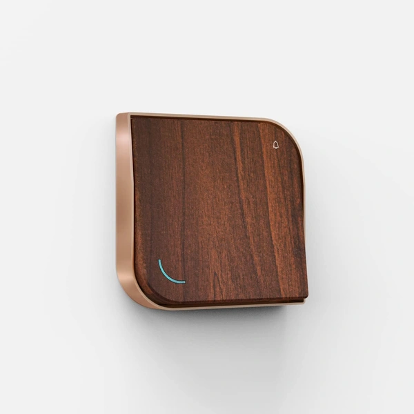 Anchor Leaf Wooden Luxury Bell Push 6A 2M, 8420 Anchor