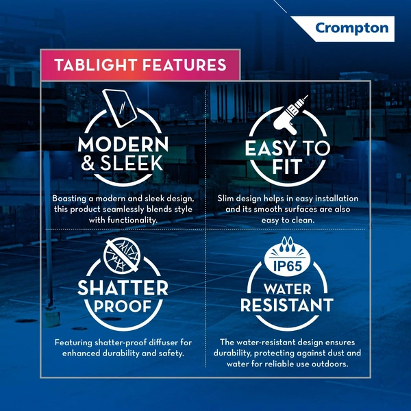 100W LED Flood Light Crompton TabLight Waterproof