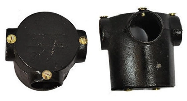 19MM / 20MM 3Way MS Metal Deep Junction Box (Dozen) - 19MM / 20MM - 3Way