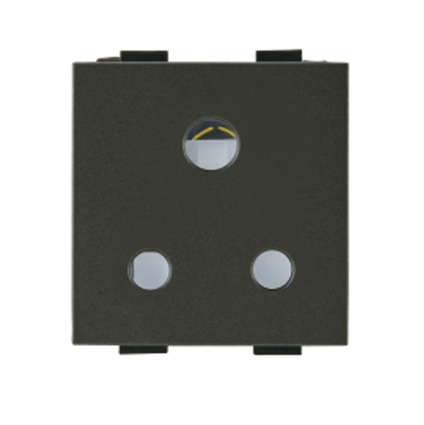 Anchor Woods 6A Socket 3 Pin Socket Grey - 